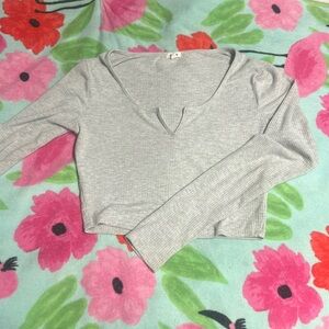 Grey long sleeve from garage barely worn